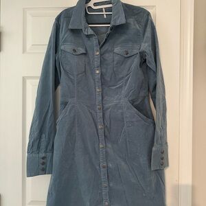 Free people light blue corduroy dress